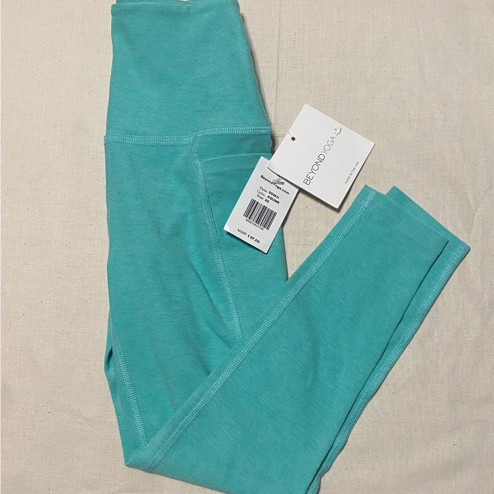 Beyond Yoga Aquamarine. Waisted Leggings. Sz: XS.